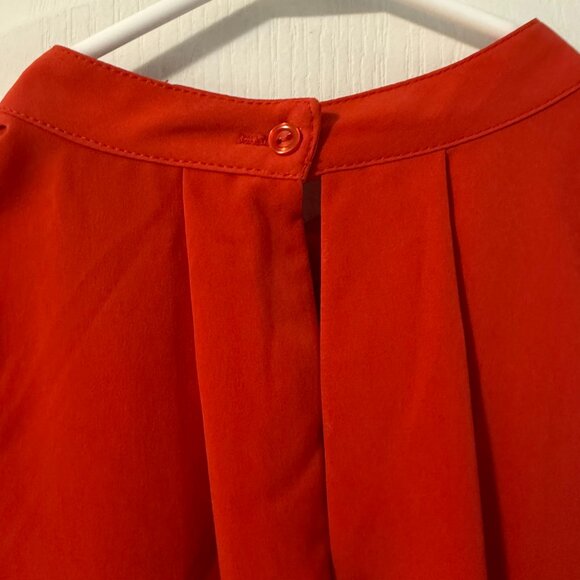 ⭐️$5, spend over $20 - H&M Red-Orange Ruffle Tiered Sleeveless Dress - Picture 11 of 14